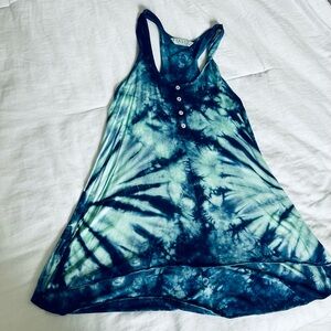 Tryst Blue Tie-Dye Women's Top